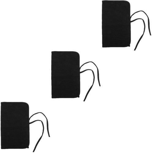 Black canvas roll brush pen - roll,